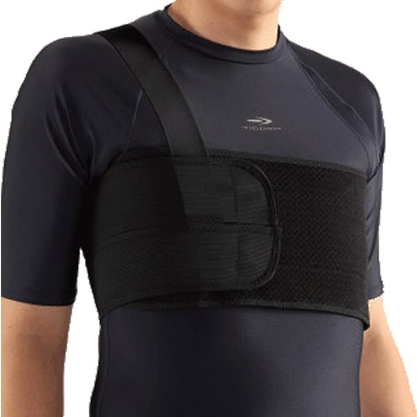 Amazon 肋骨サポーター 肋骨骨折 肋骨固定ベルト 肋骨コルセット 胸部固定 胸部ベルト リブベルト アバラボネケア 胸部ケア 保温性 通気性 伸縮性 灰色 グレー 男性用 メンズ Lサイズ Medibot 胸部用