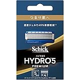 ハイドロ Schick(シック) ハイドロ5 プレミアム つるり肌へ 替刃 (4コ入) スキンガード付 5枚刃 グリーン