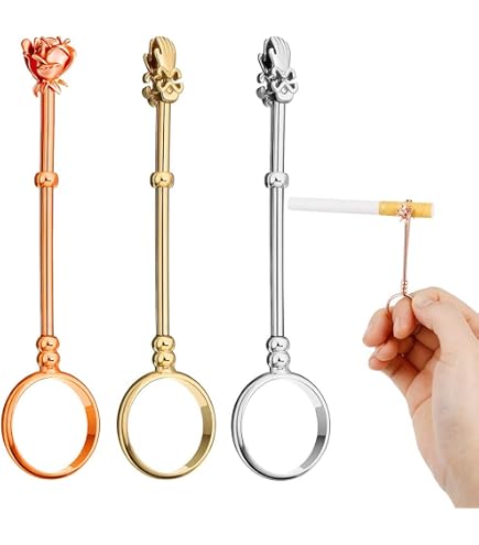 Smoke Holder Ring - Tiny Hand Shaped Clip for Cigarettes, Handmade Joint  Finger Holder, Multi-Use Elegant Ring for Regular Cigarettes