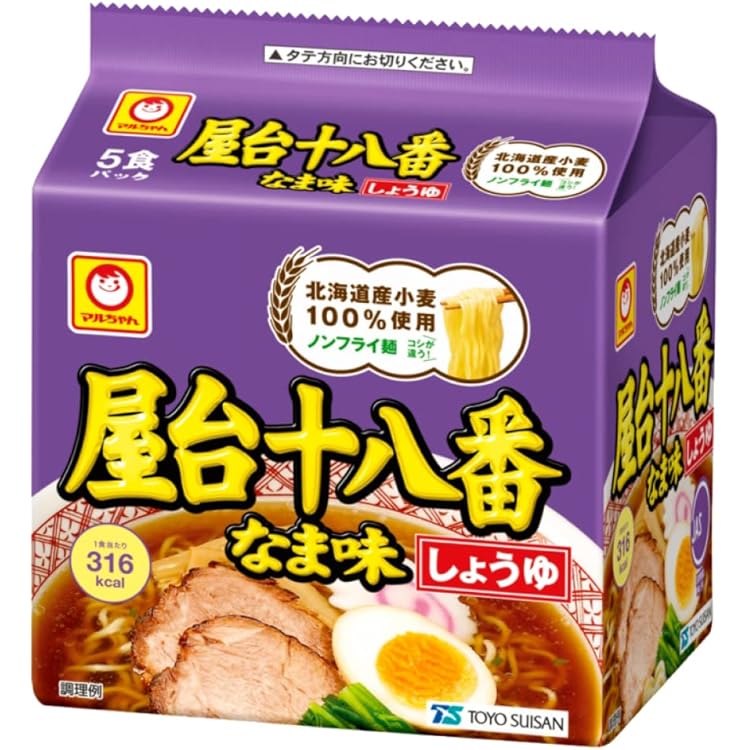 Amazon.co.jp: 東洋水産 マルちゃん 屋台十八番 なま味煮干中華そば 5