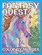 Fantasy Quest Color by Number: Activity Puzzle Coloring Book for Adults Relaxation & Stress Relief