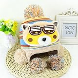 耳まであったか！ ニット帽子 保温 ベビー キッズ 赤ちゃん 子 子供 用 可愛い 防寒帽子 2017 新製品 beige