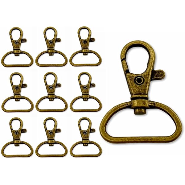 Amazon.co.jp: 12mm レバー付き ナスカン 金具 回転リング付き