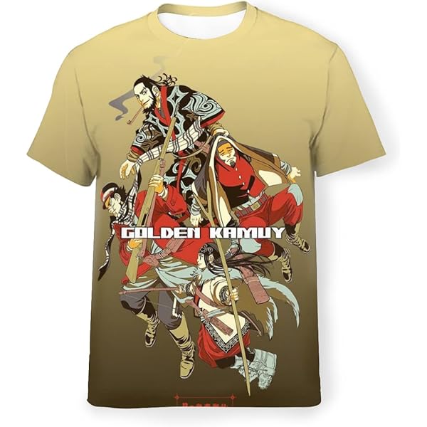 Amazon.co.jp: [XICHAO] ゴールデンのカムイ Tシャツ 吸水速乾