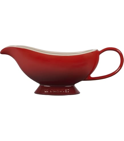 LE TAUCI Gravy Boat With Saucer Stand 16oz, Ceramic Sauce - View #2