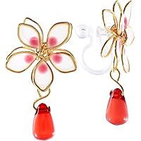 [SCIOLTO(ショルト)] ピアス イヤリング レディース 桜ピアス 桜イヤリング [両耳 2個セット] 花 おしゃれ 可愛い 揺れる ジュエリー