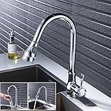 Interlink [5年保証期間] キッチン用蛇口 水栓 シングルレバー混合栓 台付 ハンドシャワー形 整流/ミクロソフト/シャワー切り替え可能 ホース引き出し機能付き