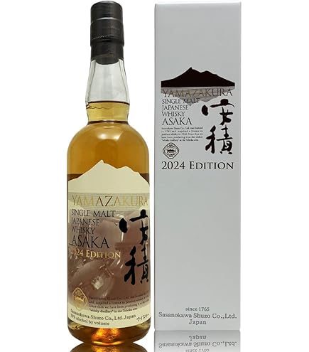 Amazon.co.jp: 笹の川酒造 ピュアモルトウイスキー山桜 700ml 48度