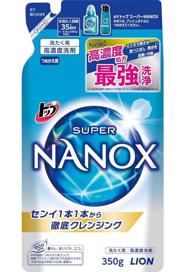 Amazon | トップ スーパーナノックス 蛍光剤・シリコーン無添加
