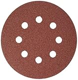 Bosch SR5R080 5-Piece 80 Grit 5 In. 8 Hole Hook-And-Loop Sanding Discs [並行輸入品]