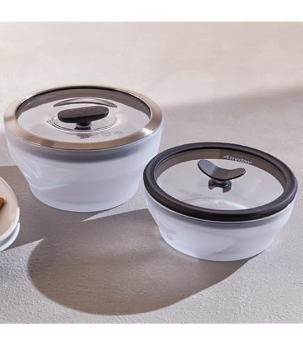 Amazon｜Anyday 電子レンジ調理器具&ガラス食品保存セット ガラス蓋