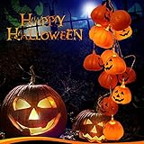 LEDイルミネーション ライト 電池式　ストリングライト アウトドア飾りライト　可愛い　カボチャストリングスライト　IP65防水防滴LEDライト　ハロウィン/クリスマス/イベント用飾り　パーティデコレ