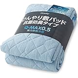 AQUA(アクア) 敷きパッド ダブル 夏用 接触 強冷感 Q-MAX 0.542 ひんやり 冷たい 気持ちいい リバーシブル 抗菌 防臭 長く使える 敷パッド しきぱっと ベッドパッド シーツ 洗える スカイブルー (旧社名 ナイスデイ) 5705