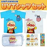 【本体綿100％】【UV加工】2017年 夏物 アンパンマン 天竺 アンパンマンプリント Ｔシャツセット Anpanman アイボリー◇80cm