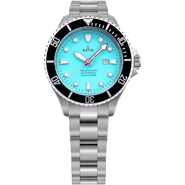 Amazon | Ratio FreeDiver サファイアクリスタル ダイバーウォッチ