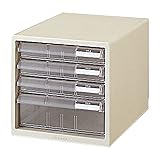 プラス レターケース A4縦 浅型3段深型1段 LC-113A 16-088 ホワイト