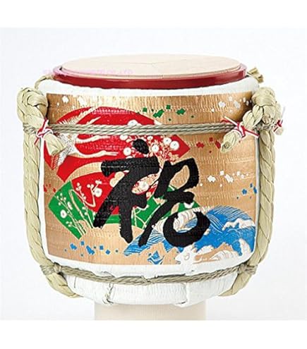 Amazon.co.jp: 正月 置物 餅つき 鏡開き 杵 臼 樽 木槌 灼 : ホーム