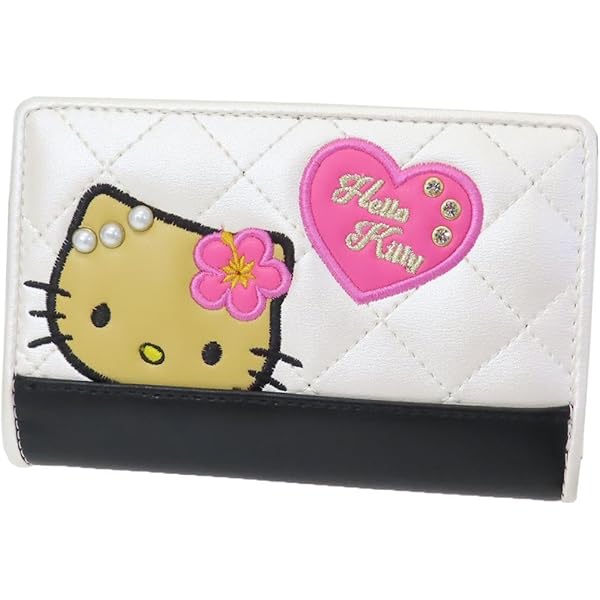 新品 未使用 ハローキティ 財布 No.87090 ピンク 二つ折り / 本革