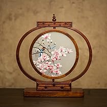 (新品・未使用)中国シルク刺繍　蘇州シルク刺繍　両面シルク刺繍　猫 多幸屋 雑貨店 中国工芸品・民芸品・飾り物・切絵等の販売・卸売り