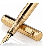 Amazon | Scriveiner 最高級 プレミアム 万年筆 (金) 魅力的な美しさ金