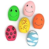 KrauzPet 犬 おもちゃ ボール 音が鳴る 噛む 【18点セット・天然ラテックス素材】たまごちゃん 犬 玩具 小型犬・超小型犬・子犬に適用 犬のおもちゃ