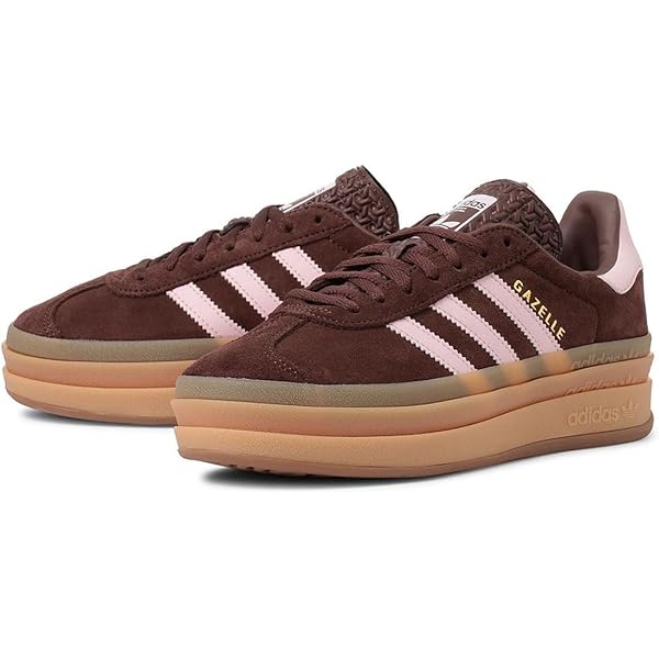 【韓国限定】adidas ガゼル こげ茶 ピンク 23.5 JH5666 海外限定カラー 激カワ♡新品 アディダス ガゼル こげ茶×ピンク