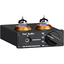 Fosi Audio BOX X2 プリアンプ MM フォノプリアンプ レコードプレーヤー用