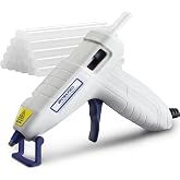 WORKPRO グルーガン ボンドガン 小型 100秒急速加熱 スティック20本付 軽量速乾 液漏れ・やけど防止 改良されたスタンド 強力粘着 補修 接着剤 DIY趣味 手芸 木工作業用
