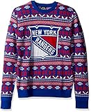 NHL New York Rangers Unisex Aztec Print Uglyクルーネックセーター – メンズLarge