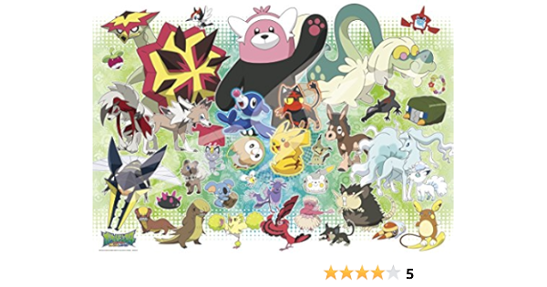 Amazon エンスカイ 300ピース ジグソーパズル ポケットモンスター サン ムーン アローラ地方のポケモンたち ラージピース 38x53cm 300 L528 ジグソーパズル おもちゃ