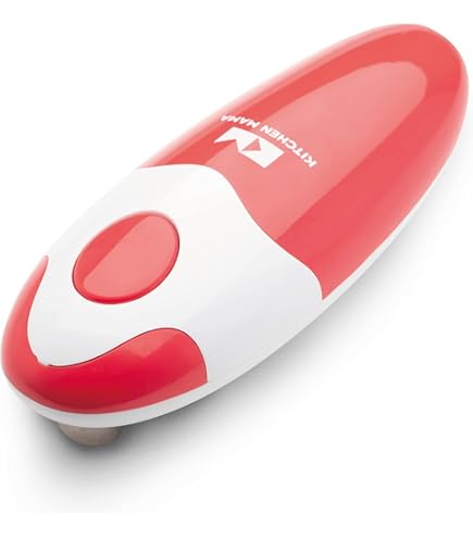 Amazon | Kitchen Mama 電動缶切り：ボタンを押すだけで缶を開封