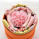 BIO 京小風呂敷セット 極-KIWAMI- 箱入り ソープフラワー付 京都産高品質ふろしき2枚入 日本製アレンジメント　母の日 贈り物に