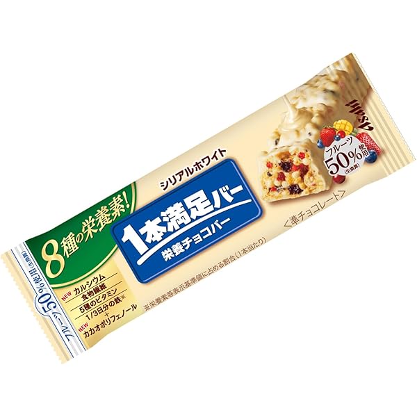 Amazon.co.jp: アサヒグループ食品 1本満足バー シリアルホワイト 38g