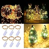 YESDA イルミネーションライト　20LED　2M　ストリングライト　インテリア　イルミネーション　インドア＆アウトドア　クリスマス/部屋/ガーデン/結婚式/パーティー　電池式　銅線ワイヤー　ウォー