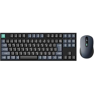 akiiii　　キーボード、マウス、wps追加 SKB-WL38SETBK【ワイヤレス静音キーボードマウスセット（テンキーなし