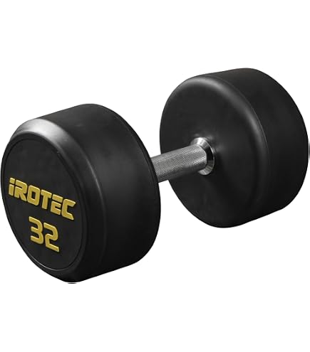 Amazon | IROTEC(アイロテック) ジム ダンベル 34KG（オールラバー