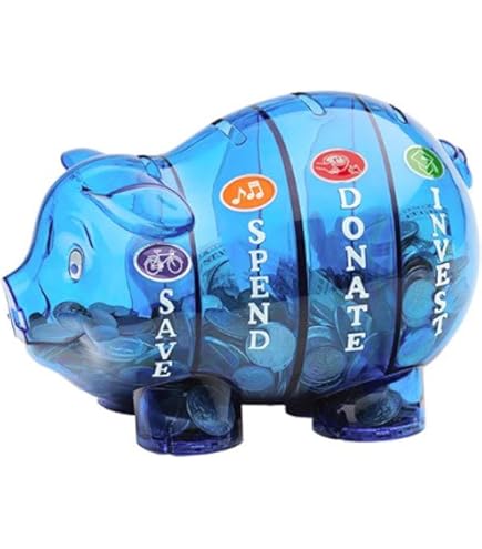 Amazon.co.jp: Piggy Bank, ピギーバンク , 貯金箱 子供金融教育貯金箱