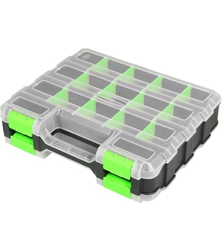 ラジオ　部品　パーツ　ケースのまま Amazon.co.jp: パーツケース仕切り移動可能 透明36グリッド