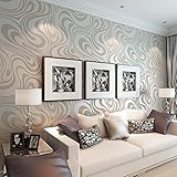 Hanmero Modern Luxury Abstract Curve 3d Wallpaper Roll Mural Papel De Parede Flocking for Striped Cr