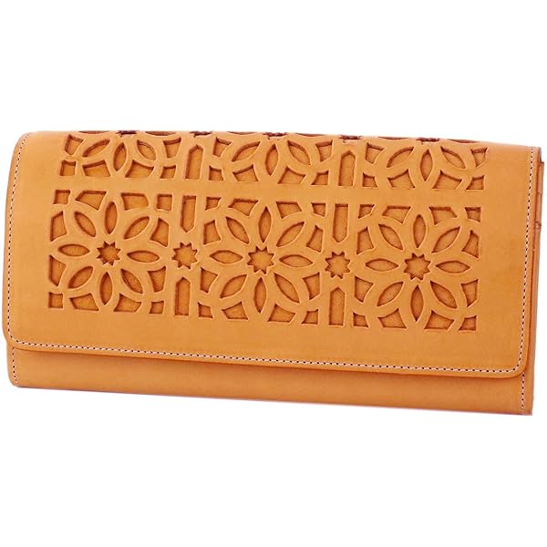 Amazon | genten ゲンテン カットワーク ラウンド長財布 | 財布