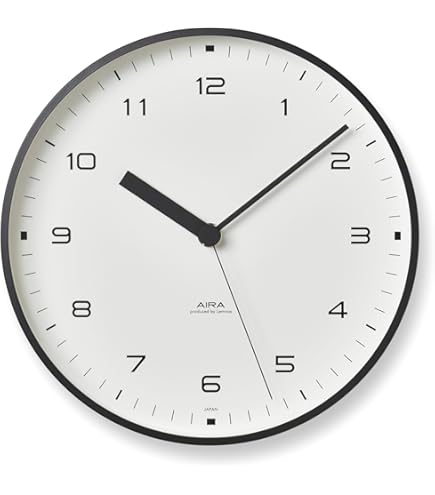 Amazon.co.jp: レムノス 電波時計 アナログ リキスチールクロック