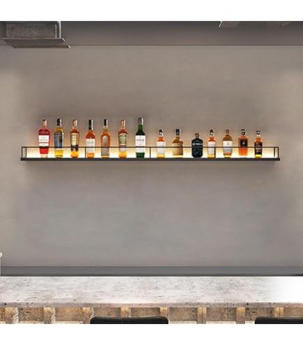 Amazon｜壁掛けアイアンワインラック,酒ラック,ボトルスタンド,酒 棚