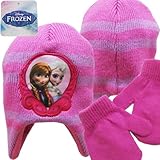 Disney ディズニー アナと雪の女王 ベビー ニット帽 ベビーハット ミトンセット 40～46cm