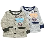 【アウトレット】Bobson カーディガン (80～130cm) キムラタンの子供服 グレー 130 ( 77196x77696-153 )