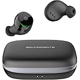 SoundPEATS(サウンドピーツ) TrueShift 完全ワイヤレス イヤホン Bluetooth イヤホン Type C &ワイヤレス充電 IPX7完全防水 モバイルバッテリー機能付き Bluetooth 5.0 66時間再生 自動ペアリング タッチ センサー式 ブルートゥースイヤホン 両耳&片耳 左右分離型 マイク内蔵 iPhone/Android対応 【メーカー１年保証】 (ブラック)