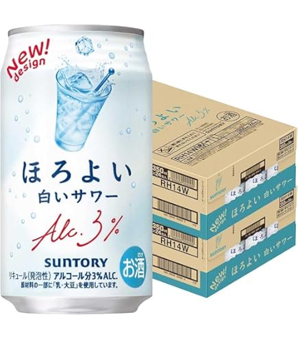 Amazon.co.jp: サントリー ほろよい 白いサワー 缶 350ml×24本入 【×2