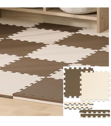 Amazon.co.jp: カインズ(CAINZ) 縁付大判ジョイントパンチマット 8枚組