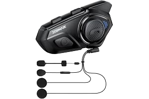 JESIMAIK バイク インカム R16Pro バイク用インカム 【相京雅行推薦】 音楽ながら通話 FMラジオ 6人同時通話 デュアルチップ Qualcomm 7mm快適スピーカー ワンタッチ全部ペアリング 通信自動復帰 通信距離1500m IP67防水防塵 音楽共有 ENC&DSP&CVCノイズキャンセル HIFI音質 Siri対応 他社接続可能 Bluetooth 日本語説明書