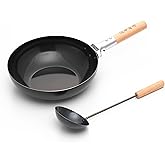 丸山技研 厨華巧房 鉄製 炒め鍋 26cm 中華お玉付 CK-08 IH対応 ガスコンロ対応 炒める 炒め鍋 チャーハン鍋 キャンプ 北京鍋 日本製 燕三条