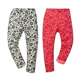 ベビー服 女の子 9分丈 ボトム Mialy Mail 裏シャギーボア 花レース柄 (2.ピンク/90cm)